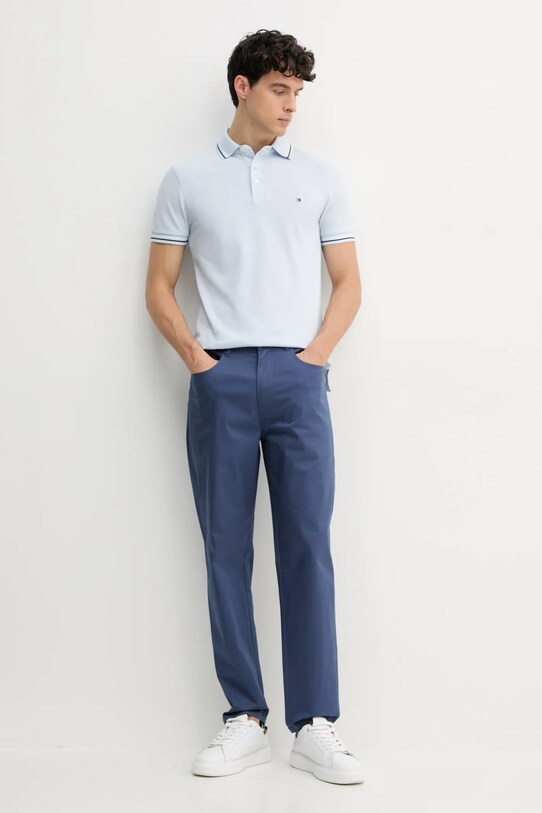 Παντελόνι Barbour Lightweight Stretch Regular Fit Chino MTR0758 σκούρο μπλε SS25