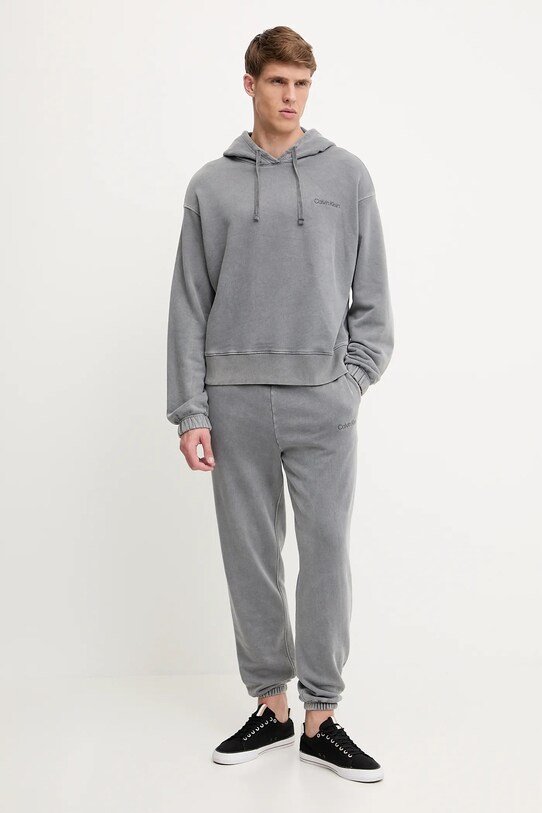 Παντελόνι φόρμας Calvin Klein Underwear LV00NM2895 γκρί SS25