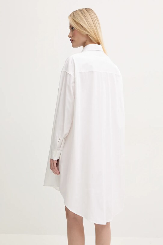 Ρούχα Βαμβακερό φόρεμα MM6 Maison Margiela S52CT0787.M35152 μπεζ