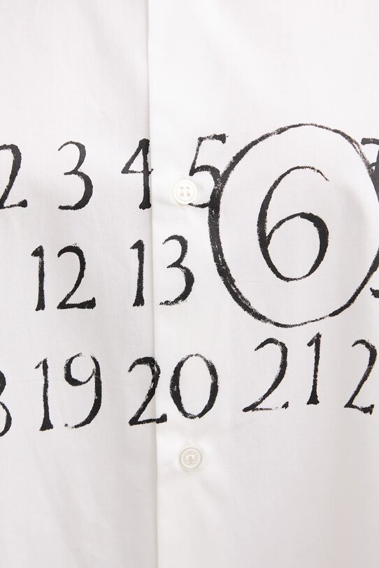Βαμβακερό φόρεμα MM6 Maison Margiela S52CT0787.M35152