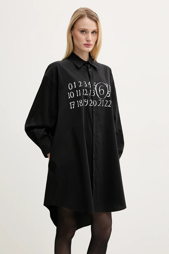 Φόρεμα MM6 Maison Margiela casual μαύρο S52CT0788.M35043