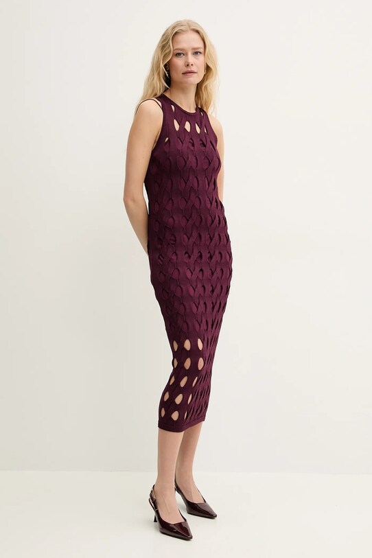 Φόρεμα Pinko casual μπορντό 105190.A2LW