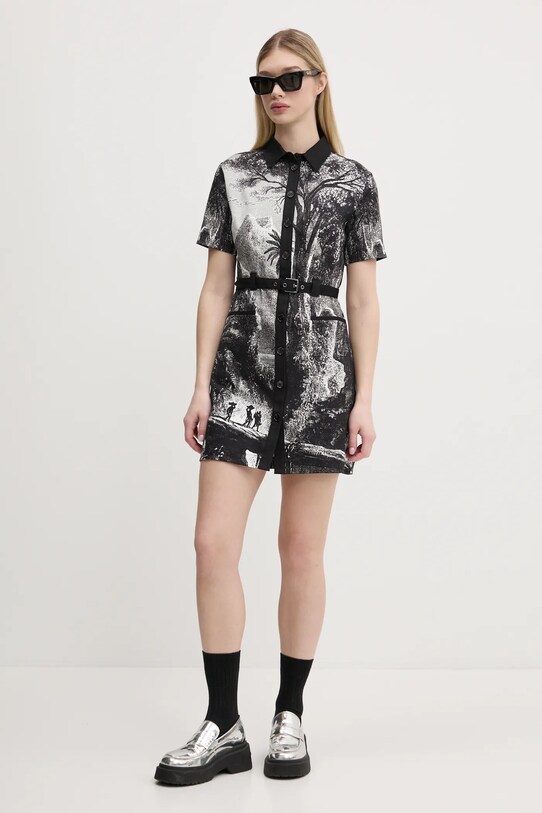 Φόρεμα Desigual TROPIC LITOGRAPHY LA 25SWVW96 μαύρο SS25