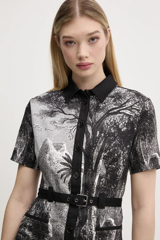 Φόρεμα Desigual TROPIC LITOGRAPHY LA μαύρο 25SWVW96
