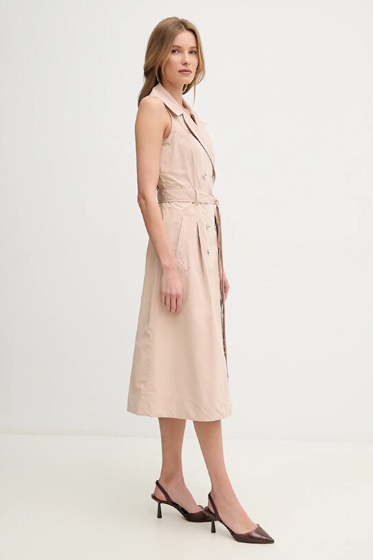 Φόρεμα Dkny DD5P1H93 μπεζ SS25