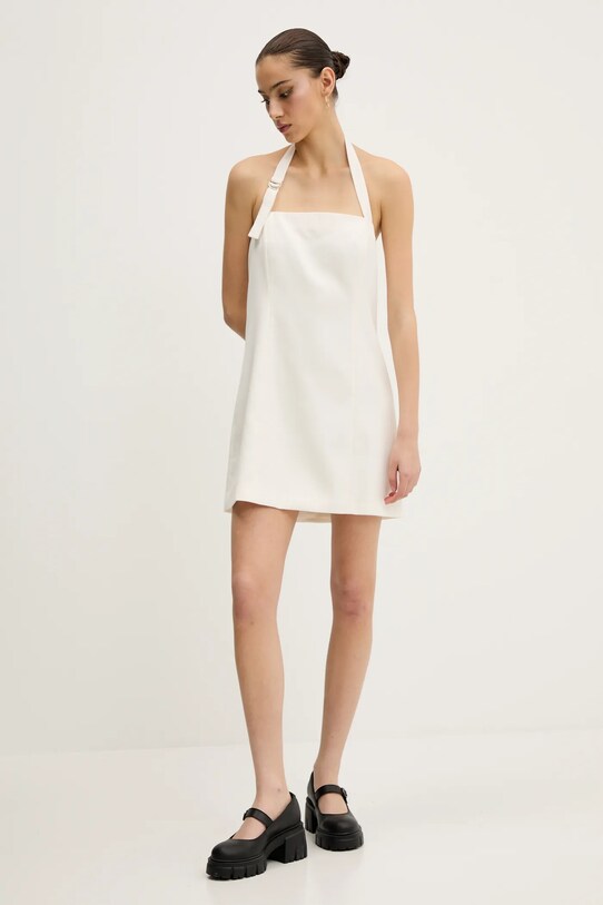 Φόρεμα Abercrombie & Fitch KI159.5487.178 μπεζ SS25