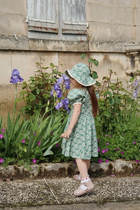 Παιδικό βαμβακερό φόρεμα Konges Sløjd COEUR LACE DRESS GOTS KS102650