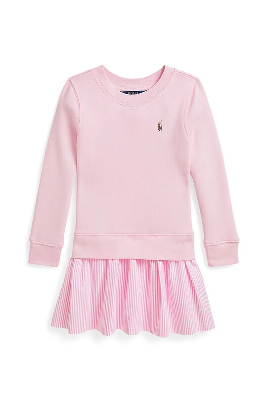 Παιδικό φόρεμα Polo Ralph Lauren 312965124001 ροζ SS25