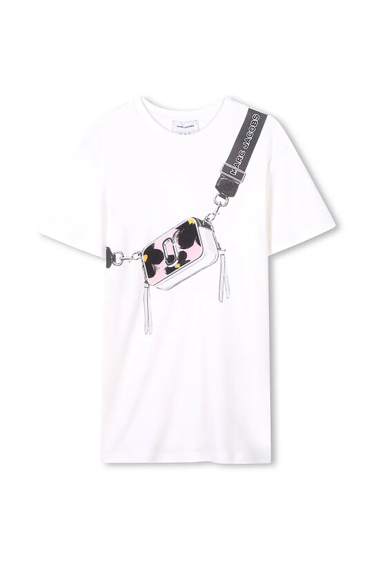 Παιδικό βαμβακερό φόρεμα Marc Jacobs στάμπα ροζ W60530.86.108