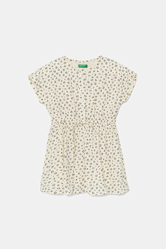 Παιδικό φόρεμα United Colors of Benetton κοντό μπεζ 4KEUGV02D.P.Seasonal