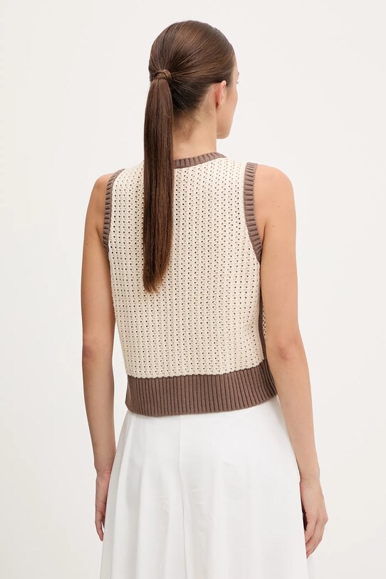 Ρούχα Γιλέκο adidas Originals KNITTED VEST JD0904 μπεζ