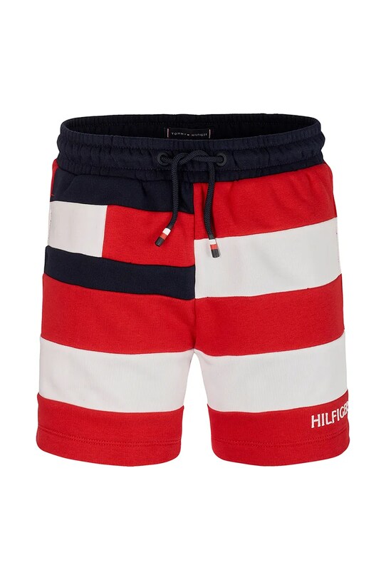 Παιδικό σορτς Tommy Hilfiger KB0KB09470.128.176.PPYA κόκκινο SS25