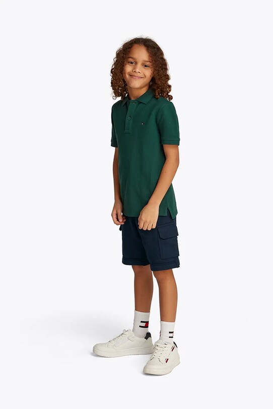 Παιδικό σορτς Tommy Hilfiger casual σκούρο μπλε KB0KB09659.PPYA