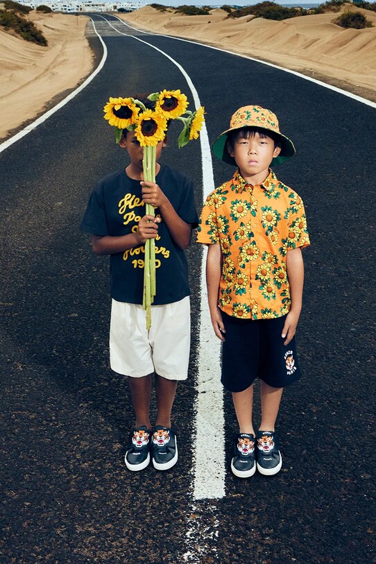 Αγορίστικα Παιδικό βαμβακερό σορτς Kenzo Kids K61122.86.108 μπλε