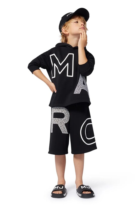 Παιδικό σορτς Marc Jacobs απλικέ μαύρο W60483.86.108