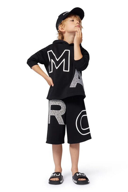Παιδικό σορτς Marc Jacobs απλικέ μαύρο W60483.114.150