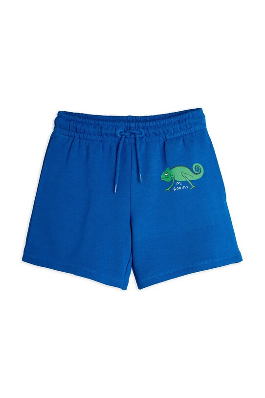 Παιδικό βαμβακερό σορτς Mini Rodini Lizard 2523015460 μπλε SS25