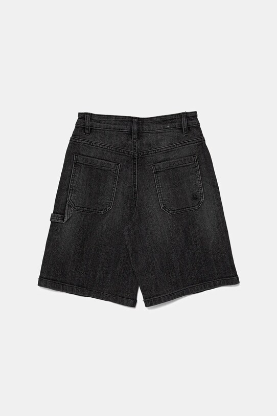 Παιδικό σορτς τζιν United Colors of Benetton 4PORC903I.G.Seasonal μαύρο SS25