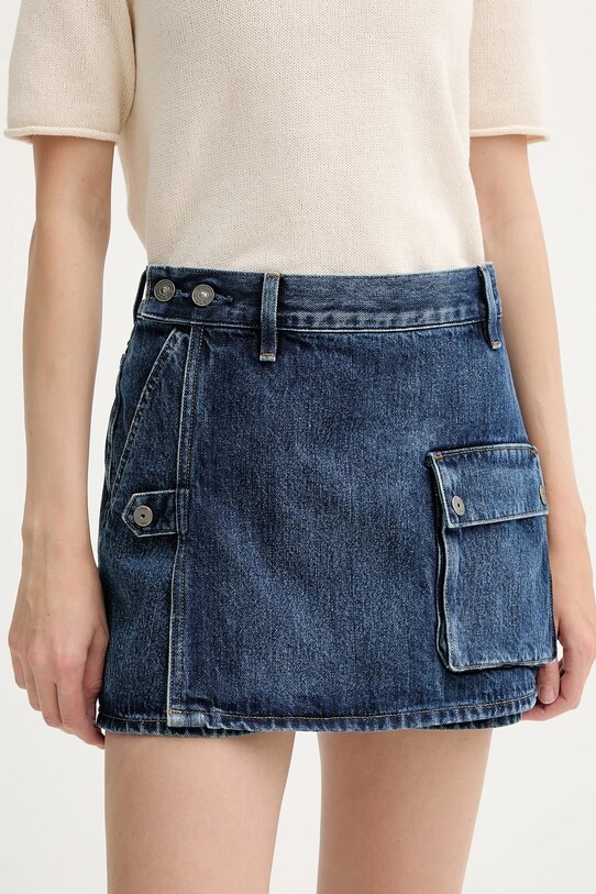 Τζιν φούστα G-Star Raw τζιν σκούρο μπλε D26173.D788