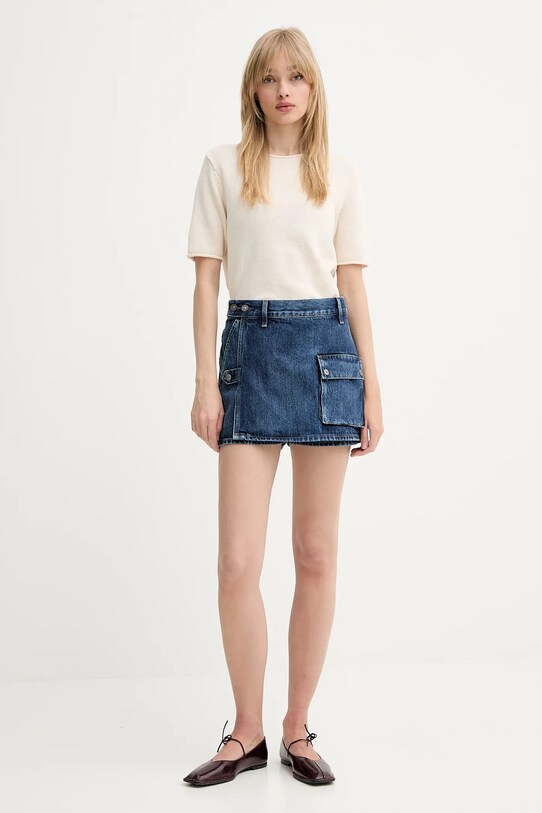 Τζιν φούστα G-Star Raw D26173.D788 σκούρο μπλε SS25