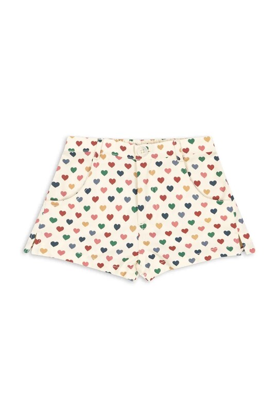 Σορτς Konges Sløjd FRANKIE MINI SHORTS GOTS βαμβάκι μπεζ KS103183