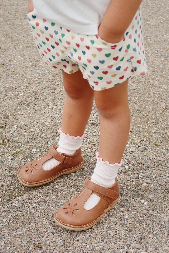 Σορτς Konges Sløjd FRANKIE MINI SHORTS GOTS KS103183 μπεζ