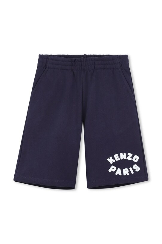 Παιδικό βαμβακερό σορτς Kenzo Kids βαμβάκι σκούρο μπλε K61181.114.150