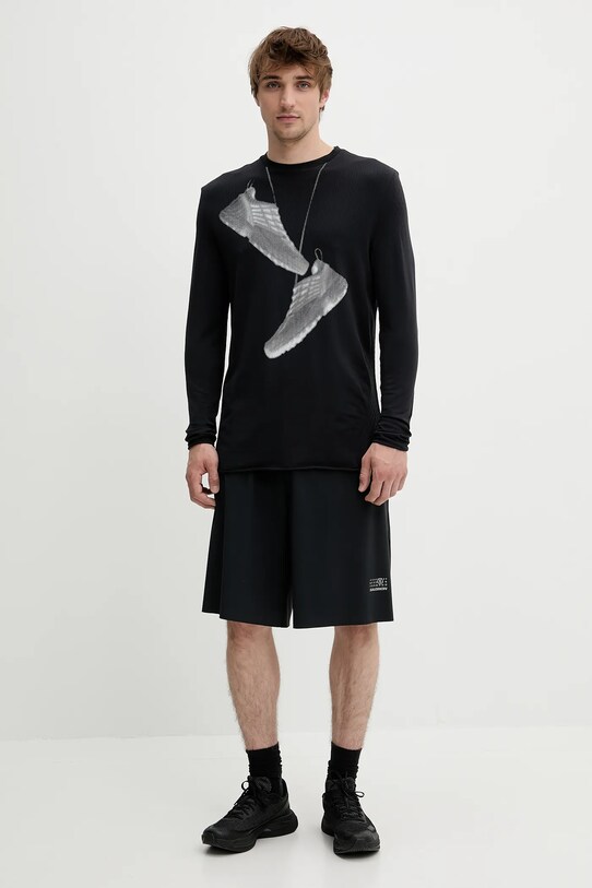 Σορτς MM6 Maison Margiela SH0MU0017 μαύρο SS25