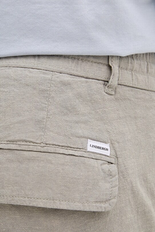 Σορτς από λινό Lindbergh γκρί 30.508003.GREY