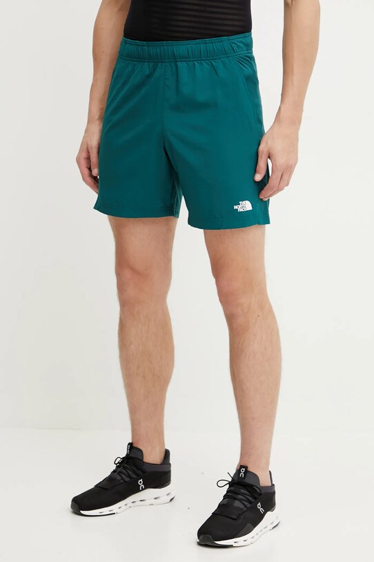 Αθλητικά σορτς The North Face 24/7 ύφασμα πράσινο NF0A3O1B6GI1