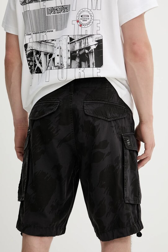 Ρούχα Βαμβακερό σορτσάκι G-Star Raw D08566.D955 μαύρο