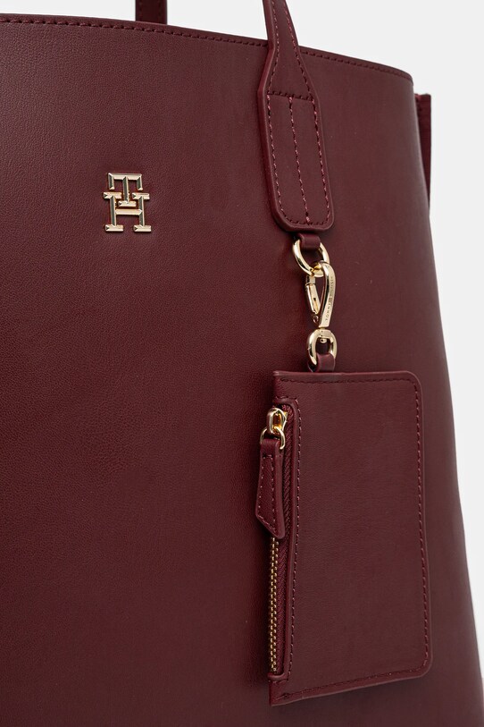 Τσάντα Tommy Hilfiger μπορντό AW0AW17335