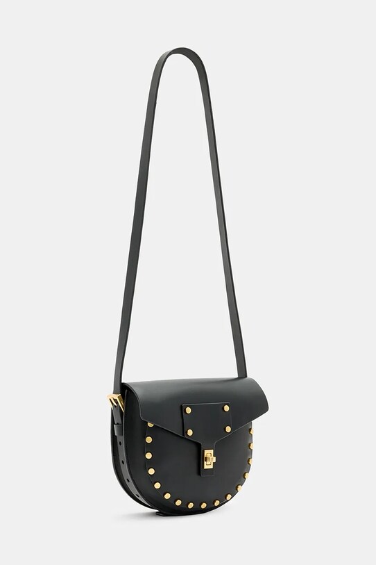 Αξεσουάρ Δερμάτινη τσάντα AllSaints MIRO MINI W385XB μαύρο