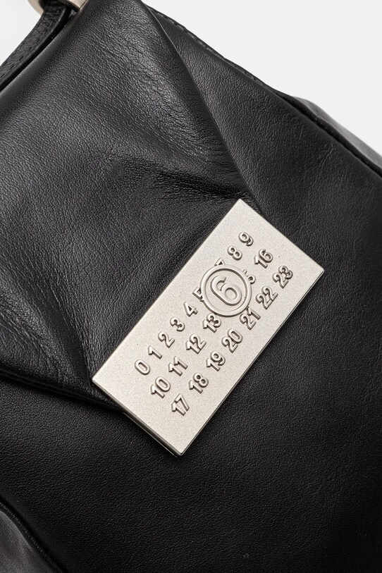 Δερμάτινη τσάντα MM6 Maison Margiela μαύρο SB6WG0013