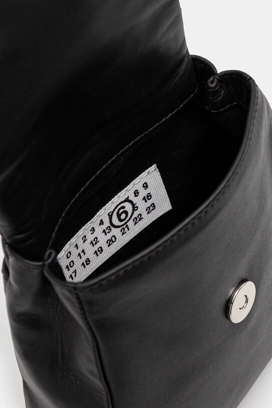 Δερμάτινη τσάντα MM6 Maison Margiela SB6WG0013 μαύρο