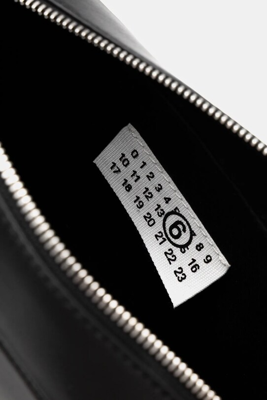 Δερμάτινη τσάντα MM6 Maison Margiela SB6WG0014 μαύρο