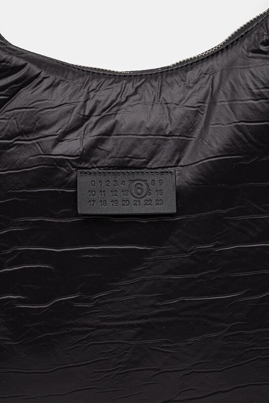Τσάντα MM6 Maison Margiela Crunched Nylon Bag μαύρο SB5ZH0017