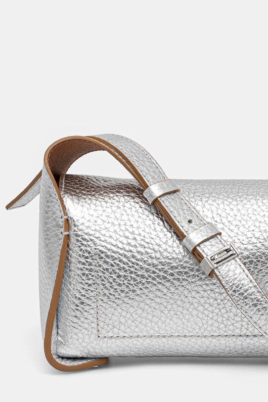 Αξεσουάρ Δερμάτινη τσάντα Gianni Chiarini PENELOPE BS.11350.RNGDBL ασημί