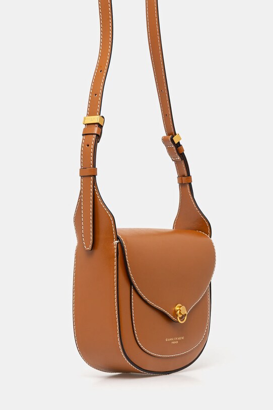 Δερμάτινη τσάντα Gianni Chiarini ISA BS.11427.PRCK καφέ SS25