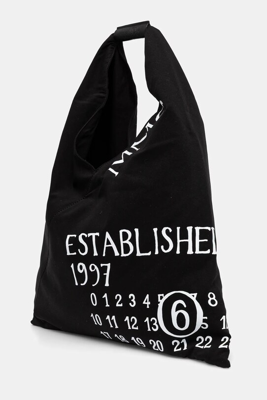 Βαμβακερή τσάντα MM6 Maison Margiela S54WD0039.P7260 μαύρο SS25