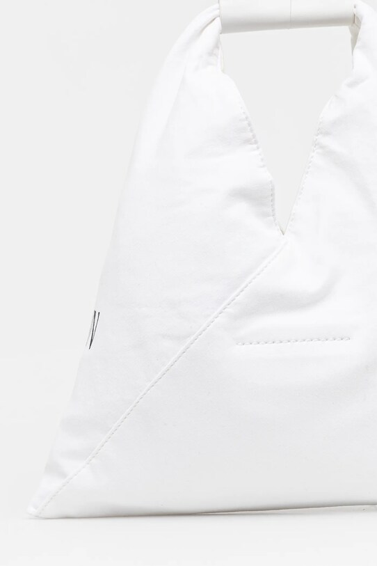 Αξεσουάρ Βαμβακερή τσάντα MM6 Maison Margiela SB6WD0013.P7260 λευκό