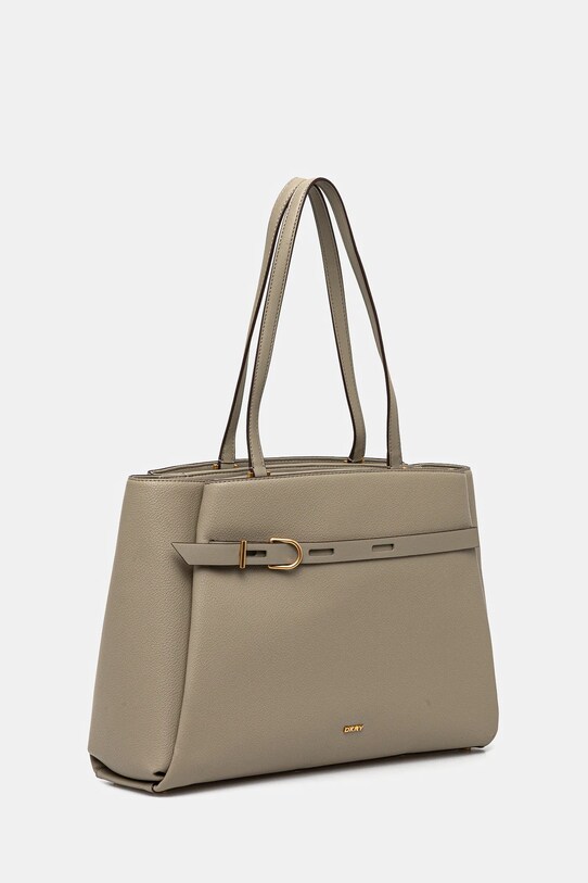 Δερμάτινη τσάντα Dkny R44AAI67 μπεζ SS25