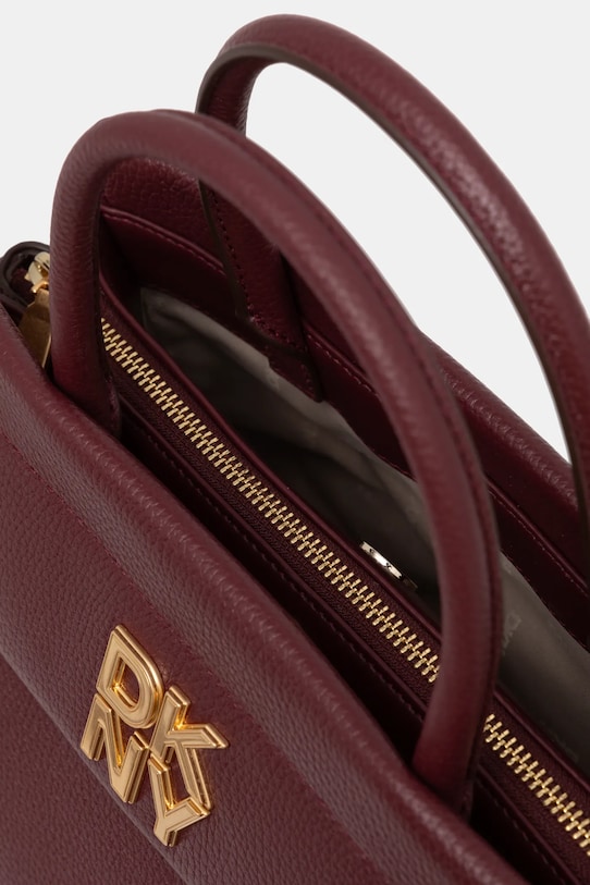 Δερμάτινη τσάντα Dkny R44DAI70 μπορντό