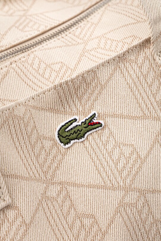 Βαμβακερή τσάντα Lacoste μπεζ NU4994PB