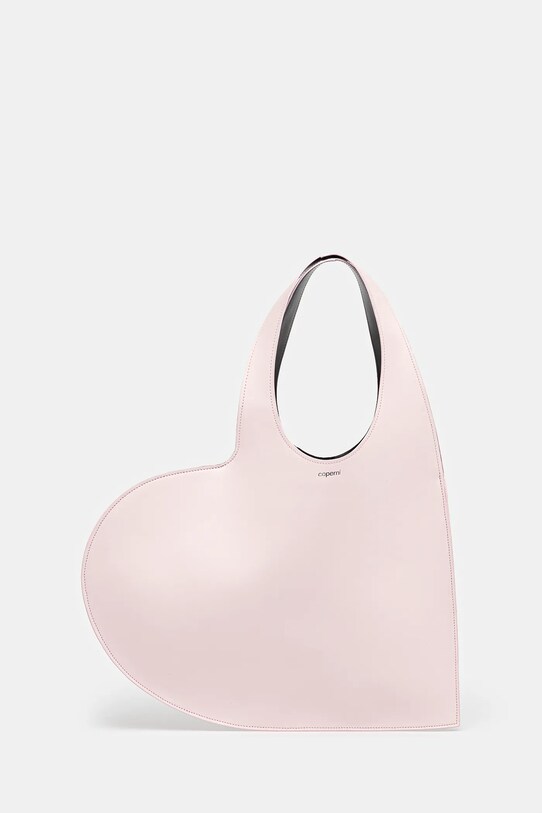 Δερμάτινη τσάντα Coperni Heart Tote λείο δέρμα ροζ COPBA14F6031