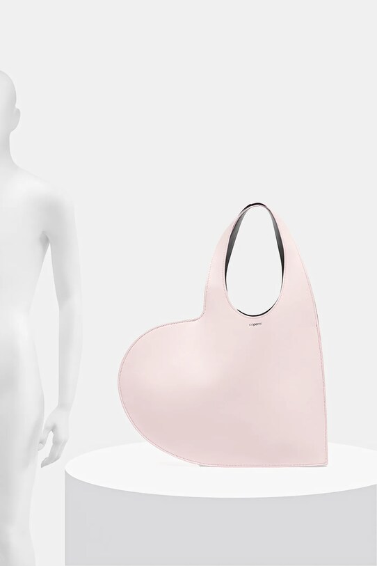 Δερμάτινη τσάντα Coperni Heart Tote COPBA14F6031 ροζ