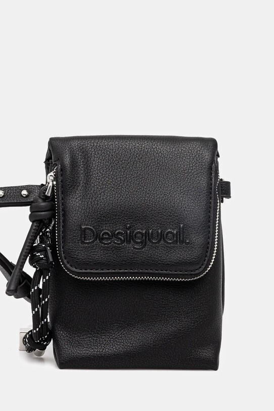 Σακίδιο Desigual HALF PHONE BLACK συνθετικό μαύρο 25SAYP45