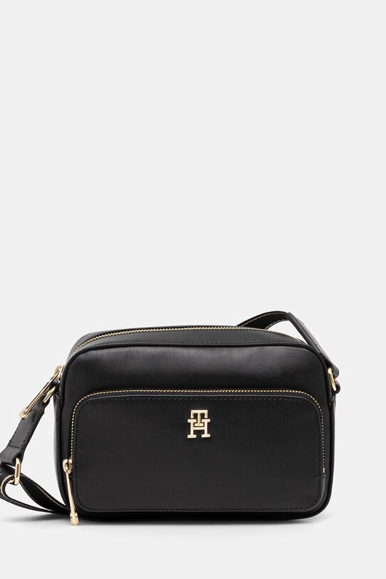 Τσάντα Tommy Hilfiger συνθετικό μαύρο AW0AW16812