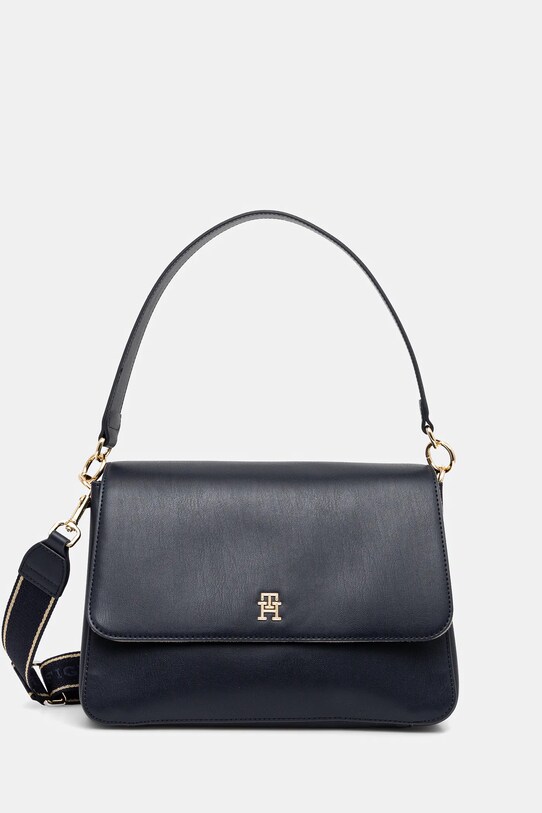 Τσάντα Tommy Hilfiger συνθετικό σκούρο μπλε AW0AW16815