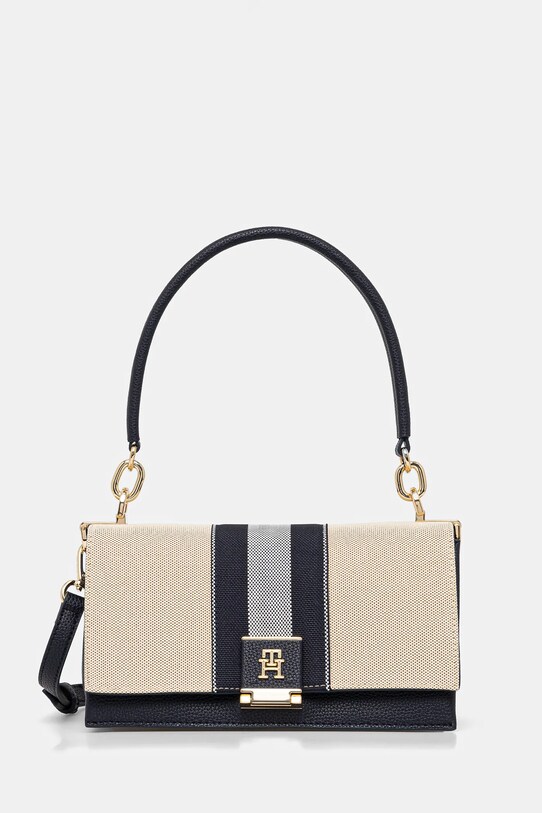 Τσάντα Tommy Hilfiger υφασμάτινο μπεζ AW0AW17404
